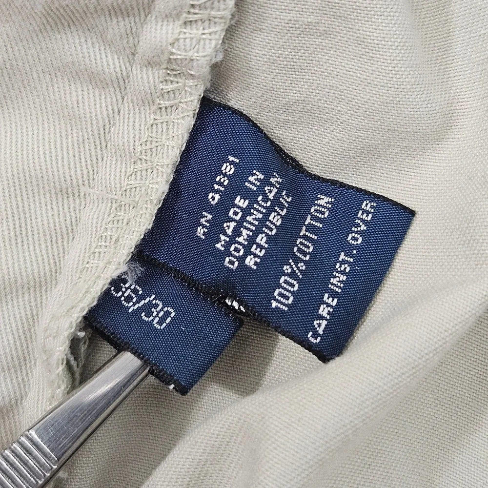 Polo Ralph Lauren Hammond Pants‎ Mens 36x30 Khaki Tan Pleated Grunge Prep
